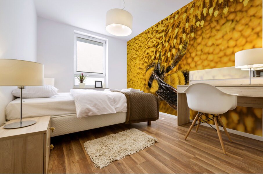 Sunflow Bee Mural print
